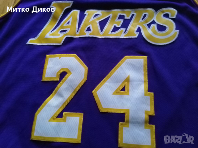 Kobe Bryant #24 Los Angeles Lakers NBA маркова баскетболна тениска  оригин.Adidas размер M lenght +2, снимка 3 - Баскетбол - 44797385