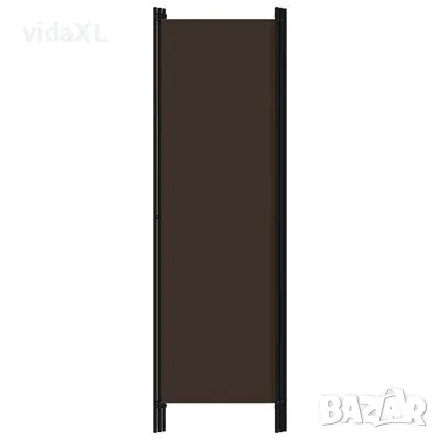 vidaXL Параван за стая, 3 панела, кафяв, 150x180 см(SKU:320716), снимка 3 - Паравани - 48697702