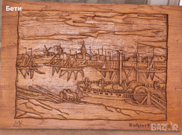 Дърворезба от 1853 г, снимка 3 - Декорация за дома - 44432799