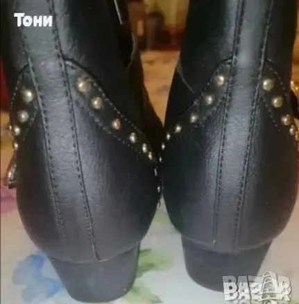 Нови Красиви Кожени Дамски Боти 38, снимка 6 - Дамски боти - 49215681