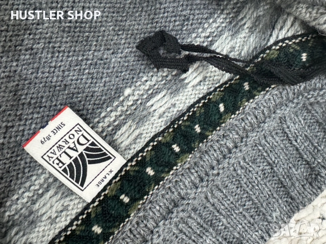 Мъжки пуловер DALE OF NORWAY 100% вълна. Размер XL, снимка 6 - Пуловери - 52676950