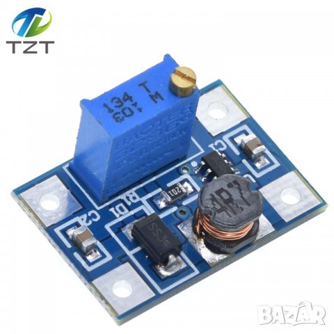 Регулируемо повишаващо захранване Step Up DC/DC вх:2V-24V, изх:до 28v 2А  SX1308