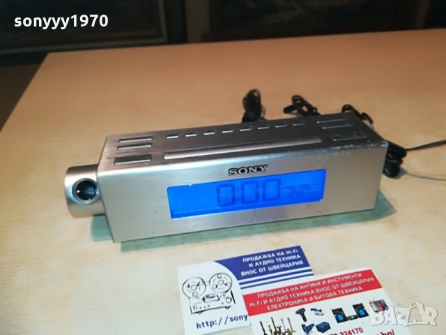 SONY CLOCK RADIO AUX, снимка 4 - Радиокасетофони, транзистори - 29152133