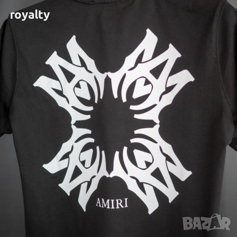 Amiri Черна Мъжка Тениска , снимка 4 - Тениски - 52227797