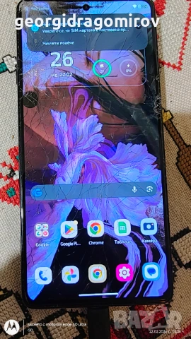 Работеща Motorola Edge 20 (XT2143-1) – Счупен дисплей / За части или ремонт