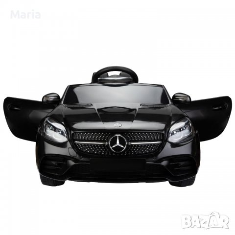 Акумулаторен КОЛА Licensed Mercedes Benz SLC300 12V с меки гуми с Кожена седалка, снимка 7 - Детски велосипеди, триколки и коли - 37014556