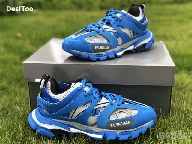 Balenciaga Track Sneaker "Blue/Grey" , снимка 3 - Маратонки - 54362757