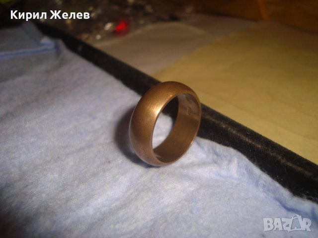 СТАР СТОМАНЕН ПОЗЛАТЕН РЕТРО АРТ ПРЪСТЕН с ПЕЧАТИ 585 и 14К Тип ХАЛКА МАЙСТОРСКИ за КОЛЕКЦИЯ 28725, снимка 13 - Антикварни и старинни предмети - 37300697