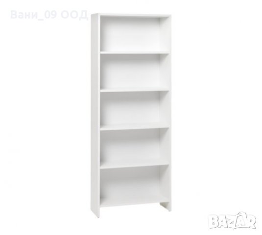 Висококачествена библиотека/етажерка в бял цвят