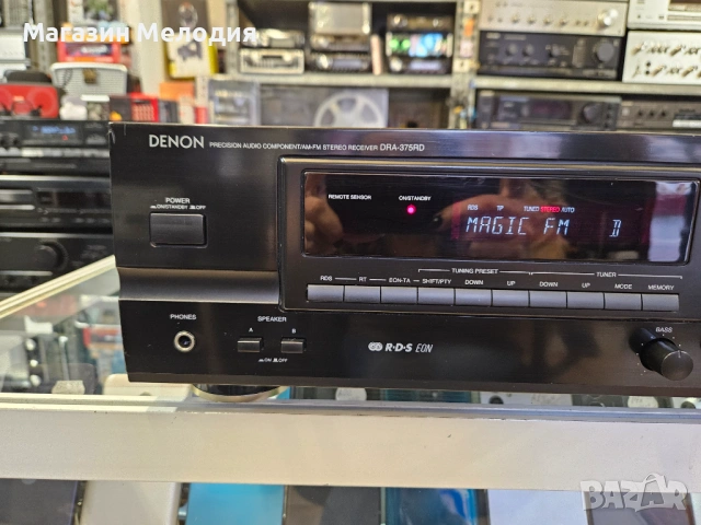 Ресийвър DENON DRA-375RD Две по 80 вата. В отлично техническо и визуално състояние., снимка 3 - Ресийвъри, усилватели, смесителни пултове - 53177189