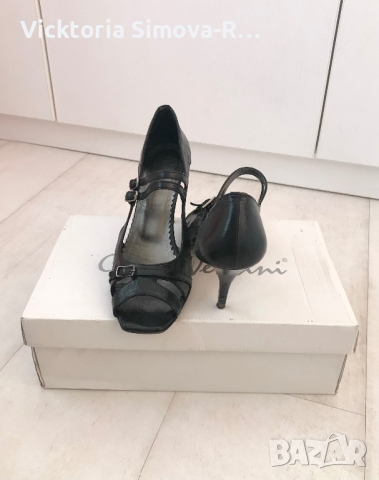 Италиански елегантни обувки от естествена кожа с каишки Carlo Venti, 39 номер, снимка 3 - Дамски елегантни обувки - 28079813