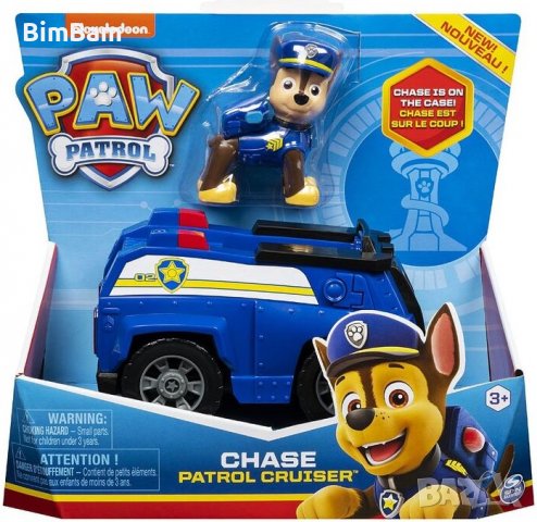   Paw Patrol Chase Patrol Cruiser / Пес Патрул - Чейс с полицейска кола, снимка 1 - Коли, камиони, мотори, писти - 38311099