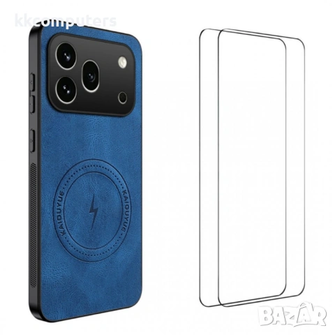 WANLONFENG SD Магнитен Калъф за Honor 600 Pro 5G / 600 5G - PC+TPU, Nappa текстура, 2 стъкла, 4 цвят, снимка 3 - Калъфи, кейсове - 54303761