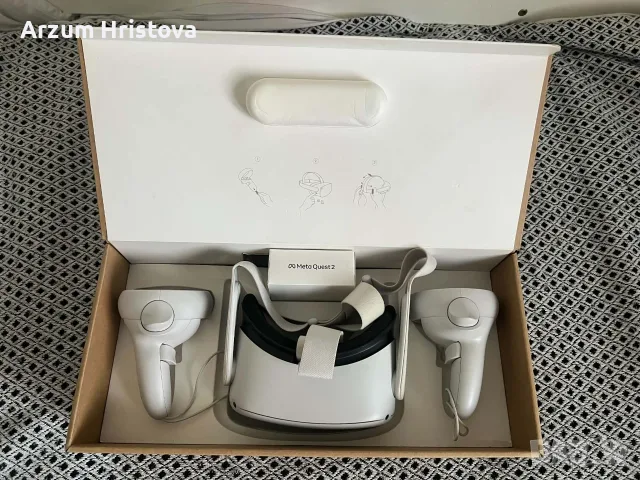 VR Meta Oculus Quest 2 (128 GB) – Пълен комплект, отлично състояние