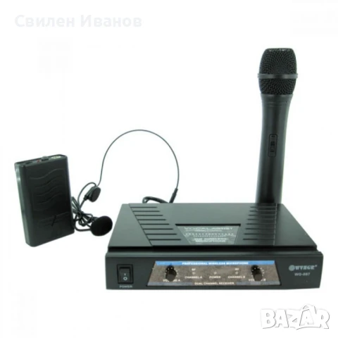 Безжичен микрофон WVNGR WG-007 – стабилен сигнал, ясен звук, пълна свобода на движение, снимка 1