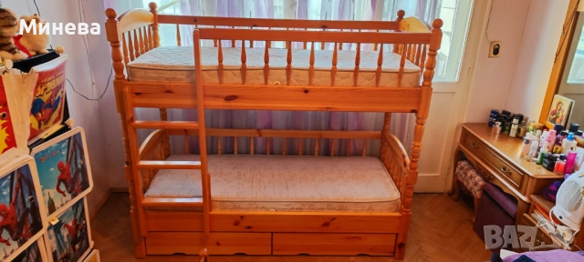 Детско двуетажно легло, снимка 6 - Мебели за детската стая - 52267088
