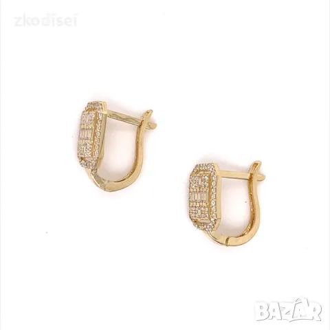 Златни обеци 2,84гр. 14кр. проба:585 модел:26529-6, снимка 2 - Обеци - 47447873