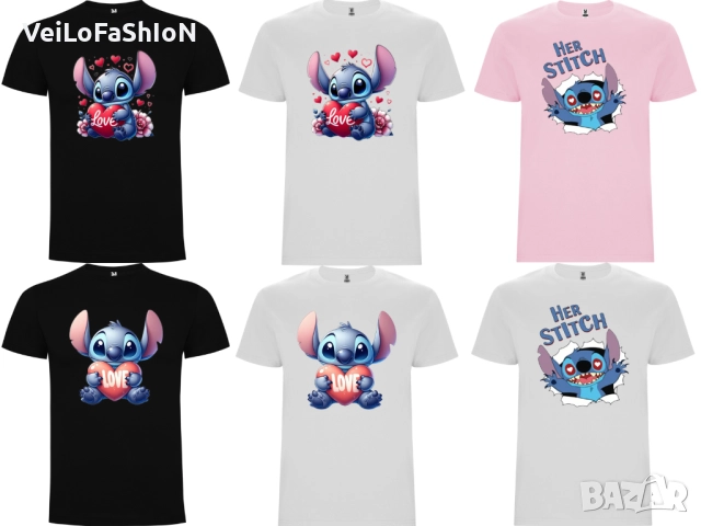 Нова сладка детска тениска с героя Стич 