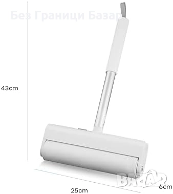 Нов Екстра широк ролер за косми и прах с 55 лепящи ленти Почистване дом, снимка 6 - Други стоки за дома - 51583485