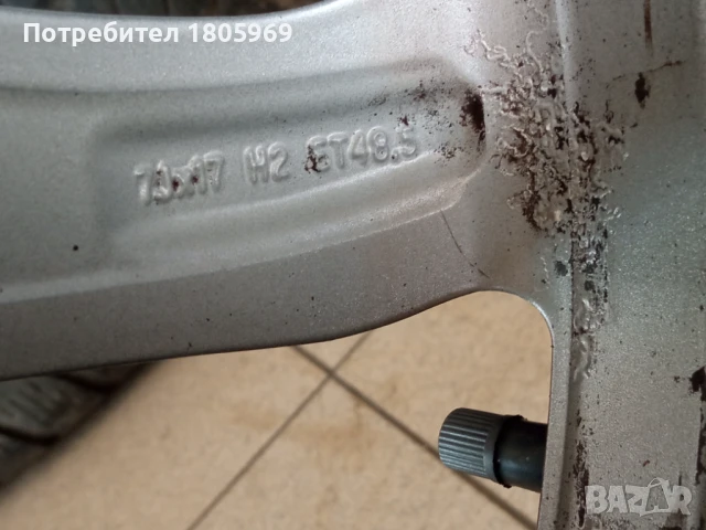 4бр. ал. джанти Mercedes C (оригинални) 5x112 , 7x 17 , ET48,5, снимка 8 - Гуми и джанти - 50615309