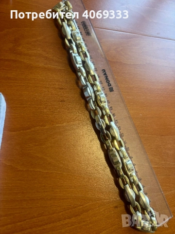 Златен ланец 126.66гр 14к 62см, снимка 3 - Колиета, медальони, синджири - 53910552