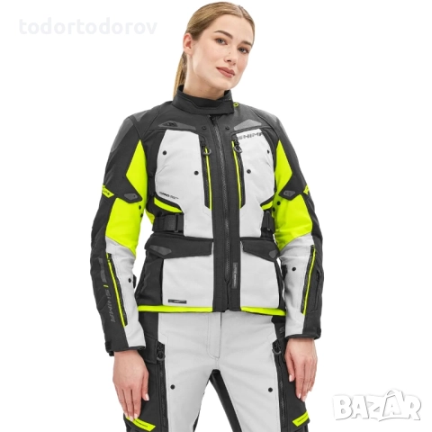 Дамско текстилно мото яке SHIMA DUNE WP White/Fluo/Black, снимка 2 - Аксесоари и консумативи - 51530445