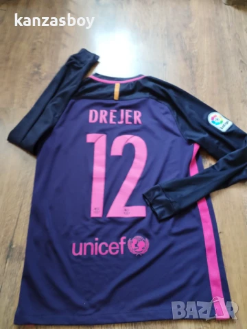 nike barcelona away 2016-17 - мъжка футболна блуза М, снимка 4 - Спортни дрехи, екипи - 51182734