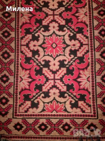 КИЛИМЧЕ В ЧЕРВЕНО, ЧАЕНО И ЧЕРНО 1.85 М. / 90 СМ., снимка 2 - Платове и дамаски - 29772028