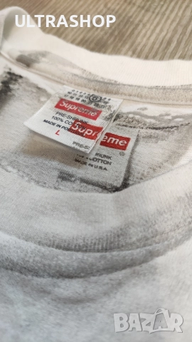 Supreme x MM6 Maison Margiela box logo T-shirt L size , снимка 10 - Тениски - 52826566