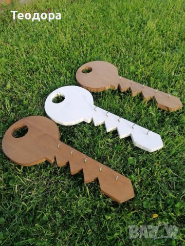 Поставка за ключове във формата на ключ, снимка 3 - Декорация за дома - 40568638