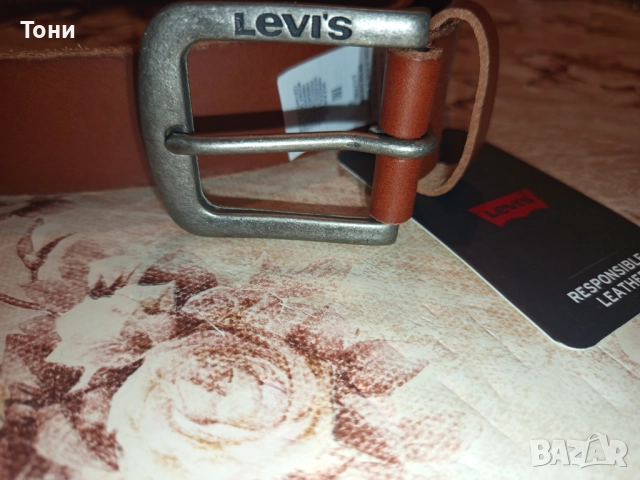 LEVI'S Оригинал Нов Мъжки Колан Изцяло от Естествена Кожа с Етикет 120см., снимка 12 - Колани - 52777338