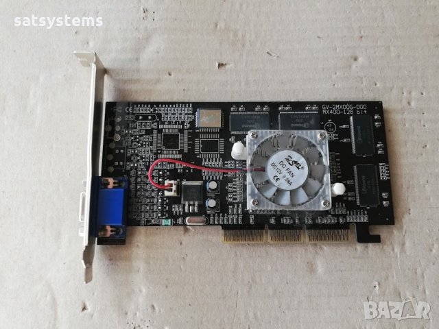 Видео карта NVidia GeForce 2 Axle3D MX400 32MB SDR 128bit AGP, снимка 1 - Видеокарти - 30940979