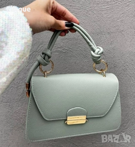 Елегантна фешън чанта с авнгардни дръжки в модерни цветове, снимка 4 - Чанти - 52896013