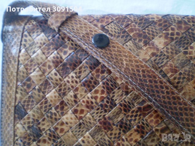 РЕТРО Кожена Дамска Чанта естествена кафява кожа, снимка 17 - Антикварни и старинни предмети - 33859406