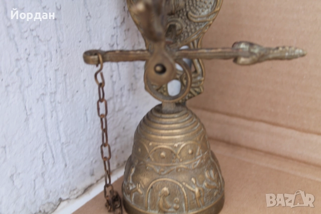 Бронзова камбана за входна врата , снимка 5 - Антикварни и старинни предмети - 51811179