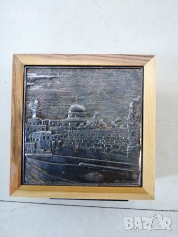 Дървена кутия 11 х 11 h 5 cm. , снимка 5 - Други стоки за дома - 37551438