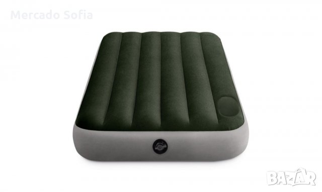 Единичен надуваем спален матрак с помпа , снимка 2 - Надуваеми легла - 31646576
