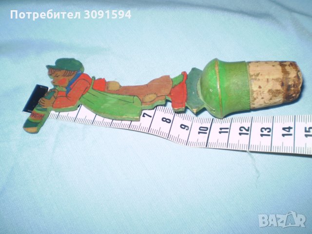  Стара коркова запушалка за бутилка подходящ подарък , снимка 3 - Други - 35595176