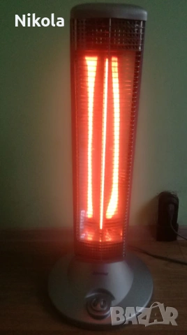 Карбонова Печка за Хоризонтално и Вертикално Отопление и Въртяща Основа DIPLOMAT DPL C 8009, снимка 2 - Отоплителни печки - 54207137