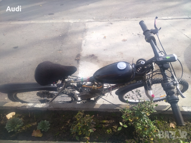 Вело мотор / бензиново колело 80cc Двутактов  бензинов мотор Дружба. Взема се от място. , снимка 2 - Велосипеди - 52549535
