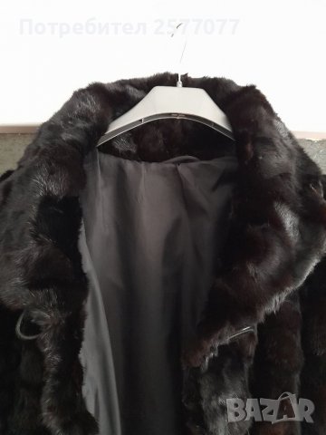 Кожено палто от нутрия, 48, снимка 6 - Палта, манта - 38022933