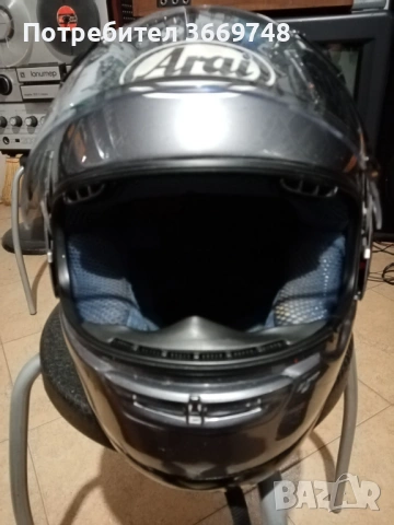 Продава се запазена модуларна мото каска ARAI, снимка 5 - Спортна екипировка - 54214319
