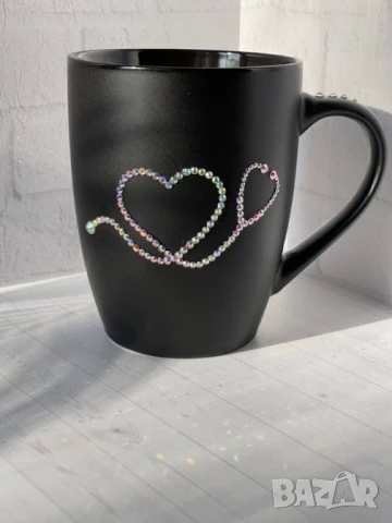 Чаша инкрустирана с камъчета   , снимка 4 - Чаши - 51173477