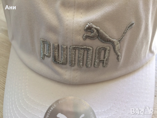 Нова бяла шапка  с козирка PUMA., снимка 2 - Шапки - 51543378