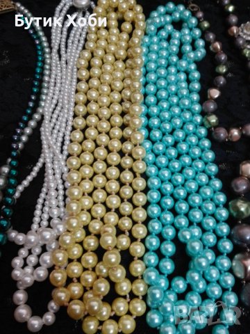 Лот перлени винтидж гердани, снимка 4 - Антикварни и старинни предмети - 36610643