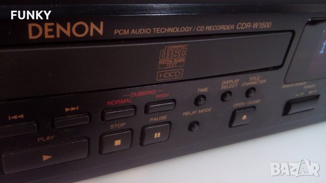 Denon CDR-W1500 CD + CD-R/CD-RW Recorder, снимка 1 - Ресийвъри, усилватели, смесителни пултове - 35203150