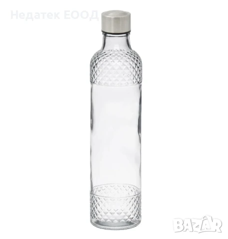 Стъклена бутилка с  винтова метална капачка,  1л.