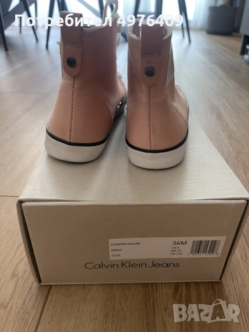 Маратонки Calvin Klein розови 36, снимка 3 - Маратонки - 56460269