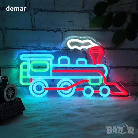 Цветен LED неон с парен локомотив, USB захранване и димиране