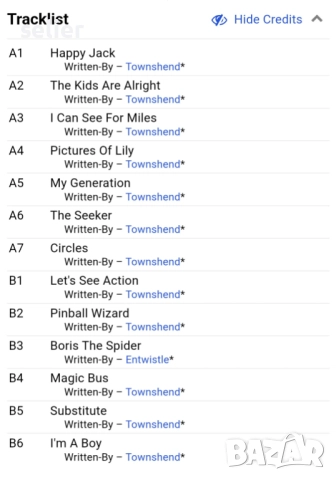 The Who ‎– Meaty, Beaty, Big & Bouncy Издание 🇫🇷 FRANCE 1971г -GATEFOLD  Стил:ROCK  Състояние на в, снимка 4 - Грамофонни плочи - 52287923